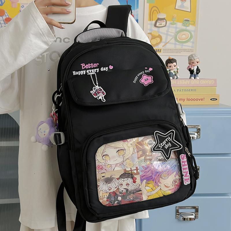 Women Bags 2026 Trends - Women's Canvas Backpack Clear Display Pocket