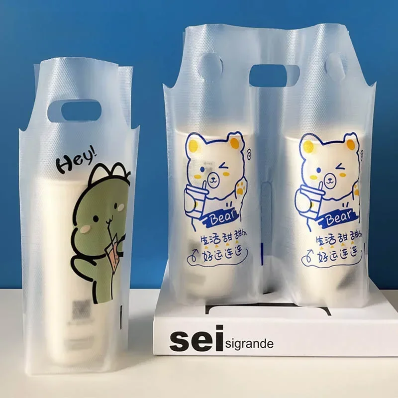 Women Bags Under 500 - 100Pcs 500/700ml Milk Tea Packaging Bag