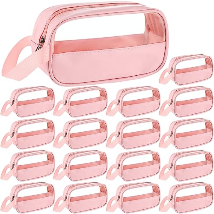 Women'S Bags Travel - 18 Pcs Clear Cosmetic Bags Bulk,