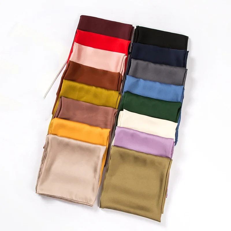 Satin Scarf Women 70cm Solid C – обзор и цена Women Bags Wholesale