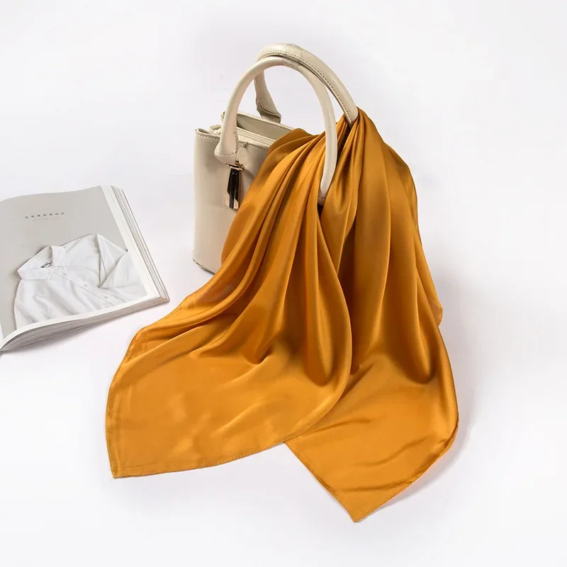 Satin Scarf Women 70cm Solid C – обзор и цена Women Bags Wholesale