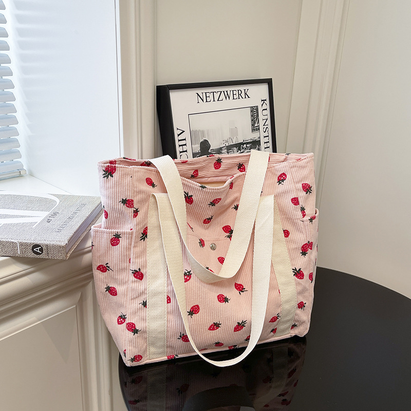 Wholesale Strawberry Corduroy  – обзор и цена Women Bags Wholesale