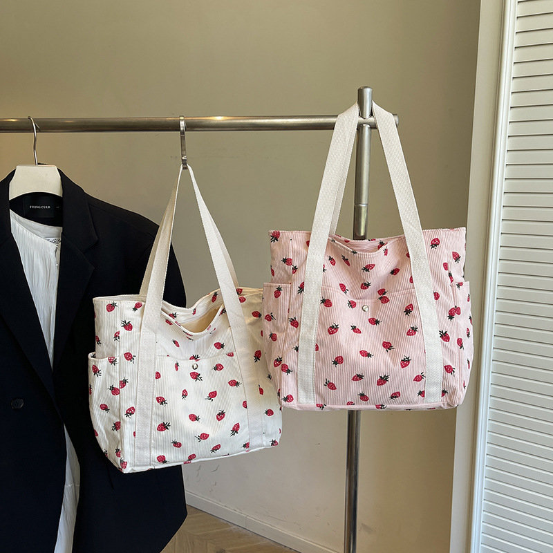 Wholesale Strawberry Corduroy  – обзор и цена Women Bags Wholesale