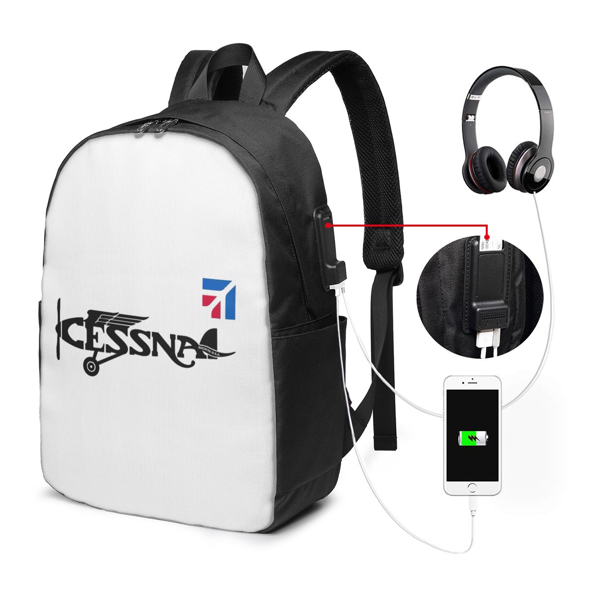Cessna Logo Backpack Travel No – обзор и цена Women'S Bags Travel