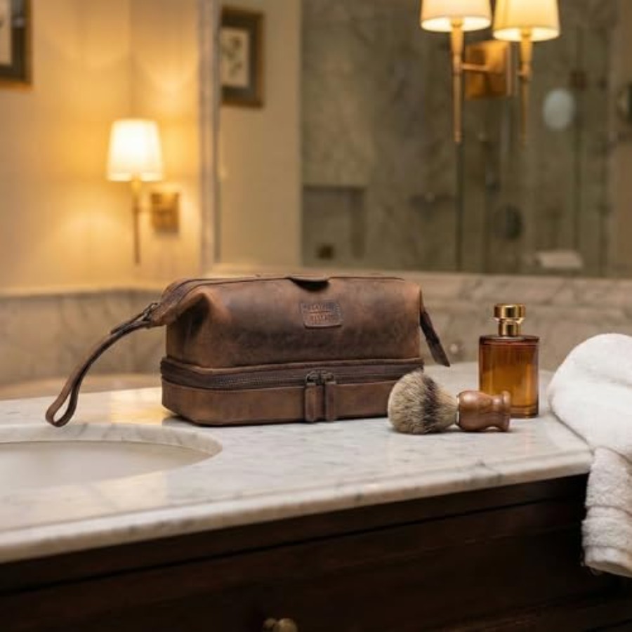 Genuine Leather Dopp Kit Large – обзор и цена Women'S Bags Travel
