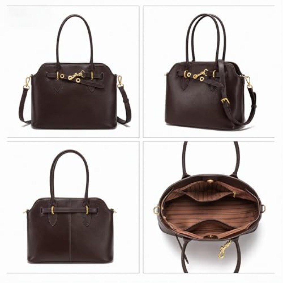 Genuine Leather Satchel Crossb – обзор и цена Top Handle Structured