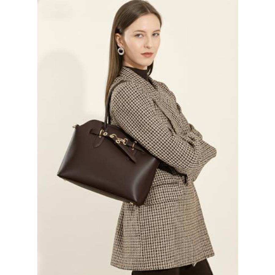 Genuine Leather Satchel Crossb – обзор и цена Top Handle Structured