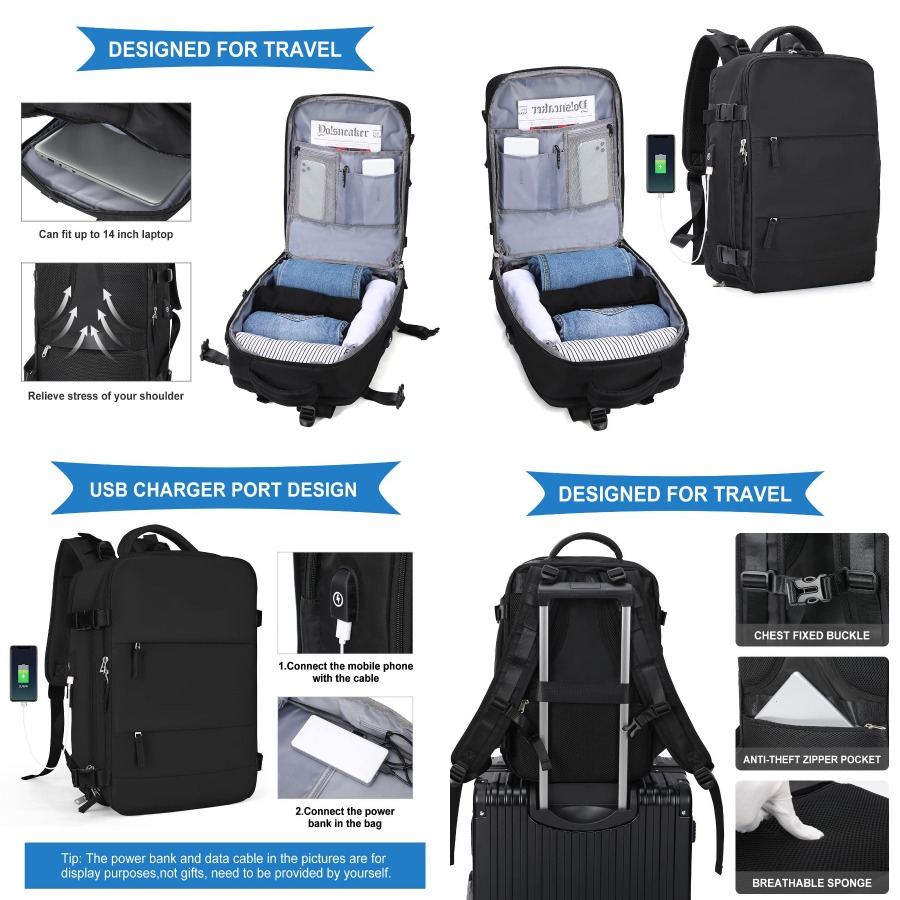 【New Arrival】Black Travel Back – обзор и цена Women'S Bags Travel