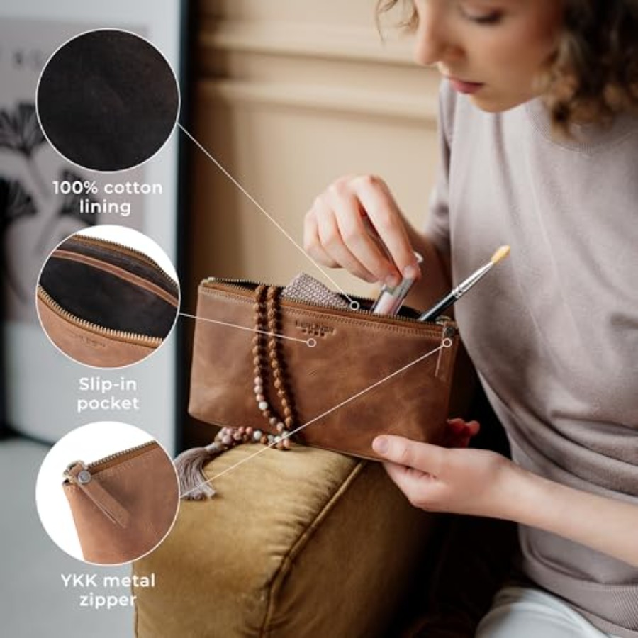 Vintage Genuine Leather Makeup – обзор и цена Women'S Bags Travel