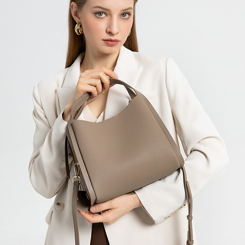 BURMINSA Genuine Pebbled Leath – обзор и цена Top Handle Structured