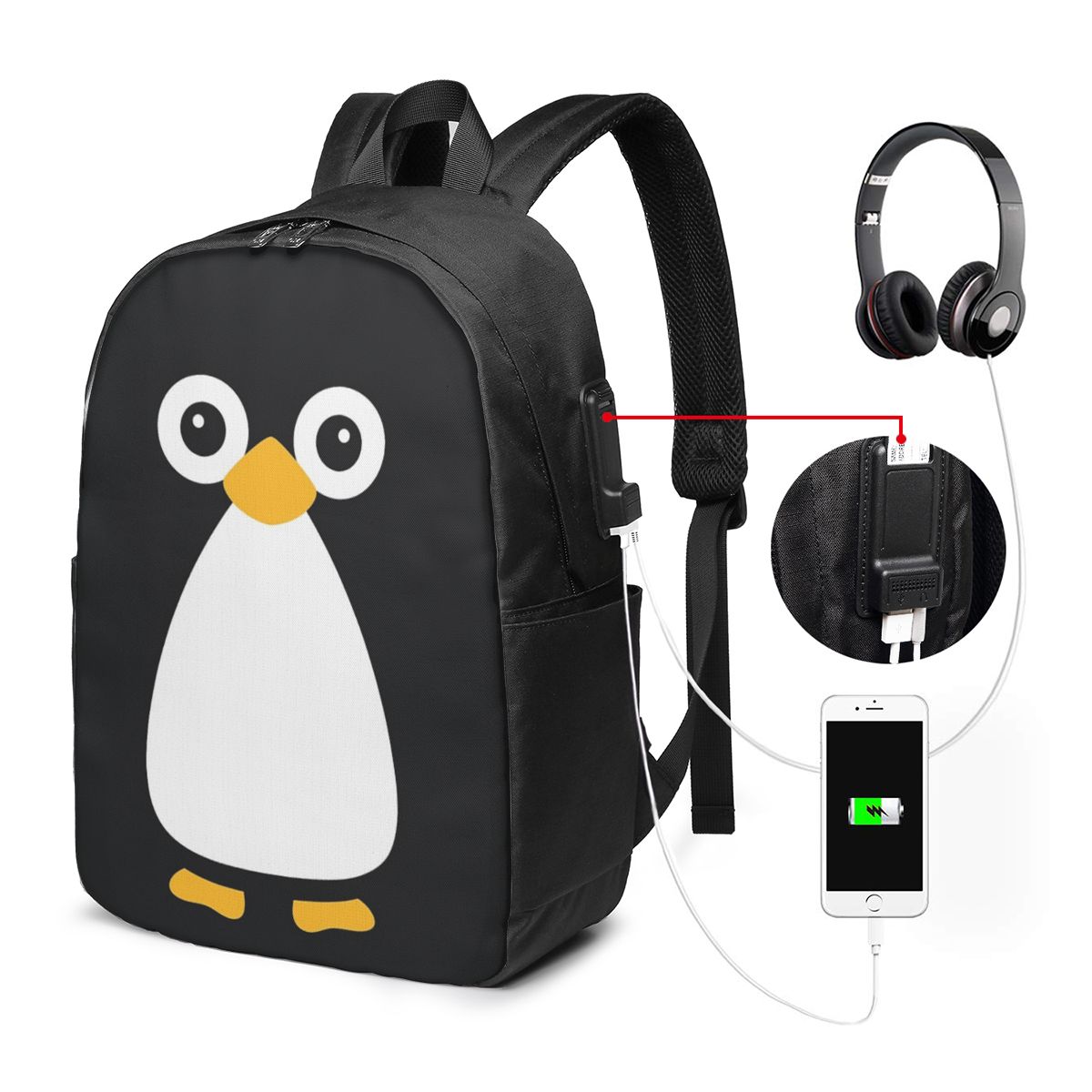 Cute Vector Penguin Backpack T – обзор и цена Women'S Bags Travel